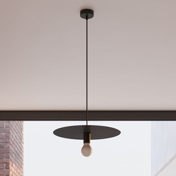 Sollux Lighting Flavio lampă suspendată 1x60 W negru SL.0853