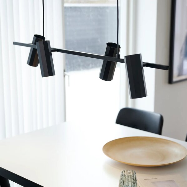 Nordlux Alanis lampă suspendată 4x14 W negru 2213423003