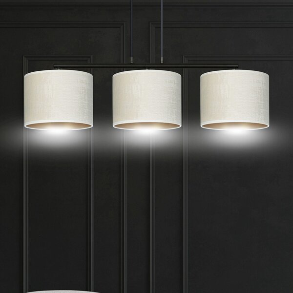 Emibig Hilde lampă suspendată 3x15 W alb-negru-auriu 1052/3