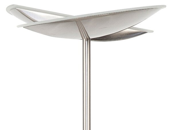 HighLight Lampă de podea LED Sapporo abajur din 2 segmente, reglabil, Gri, Camera de zi / sufragerie, Metal, Modern