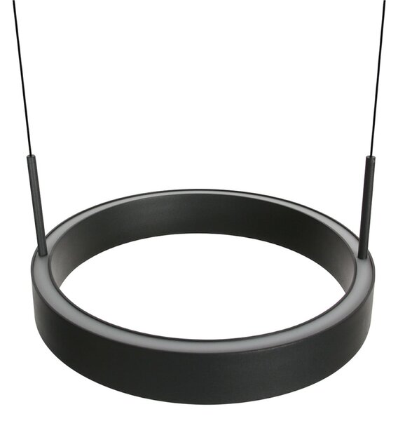 Steinhauer Lampă suspendată LED Mykty, negru, lungime 95 cm, metal, 4 becuri., reglabil, Negru, Camera de zi / sufragerie, Metal, Modern
