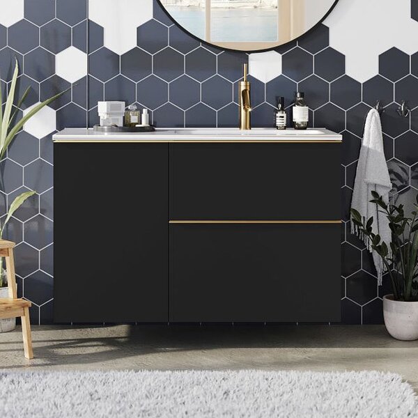 Elita Look dulap 40x44.9x63.5 cm laterala pe perete negru RE080402027160