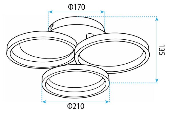 Aplică de perete LED APP1919-W Black