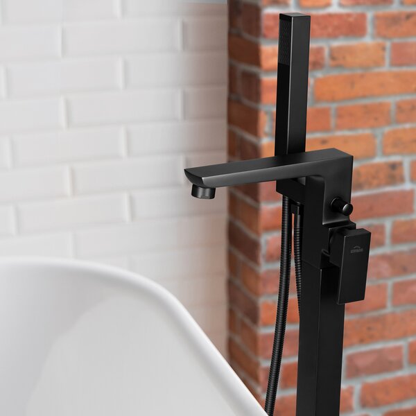 Invena Paros baterie cadă-duș stativ negru BW-09-W04