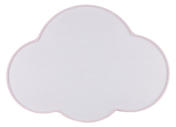 TK Lighting Plachetă plafonieră Cloud, roz, 43 cm lungime, textil, nor, E27, reglabil, Roz / Rosé, Camera copiilor, Țesătură / Textil, Viața tânără