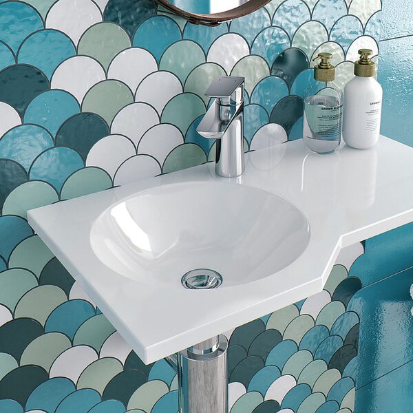 Excellent Be Spot lavoar 60x34.5 cm de colț clasică alb luciu CEEX.2301.600.WH