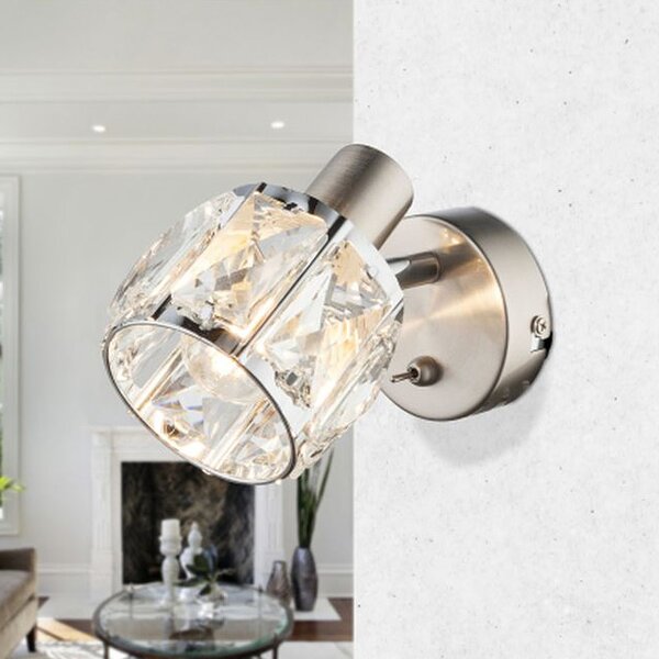 Globo Lighting Kris lampă de perete 1x40 W crom-transparent 54356-1