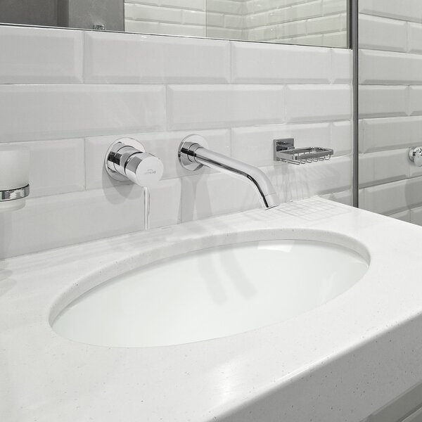 Invena Mykonos lavoar 49x40 cm ovale sub blat alb luciu CE-50-001