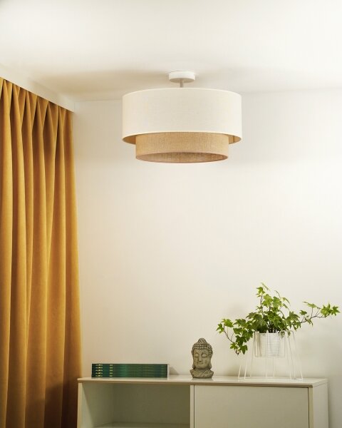 Lustră aplicată Duolla BOHO 1xE27/15W/230V d. 45 cm crem/maro
