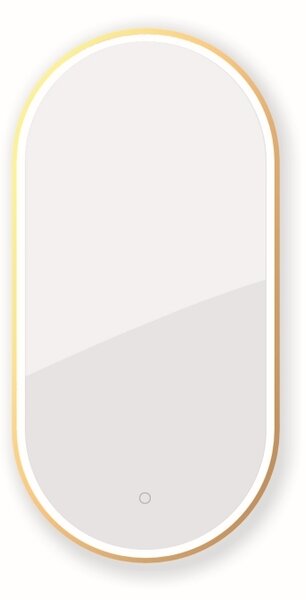 Oltens Nordlis oglindă 50x100 cm oval cu iluminare cu covoraș de încălzire 64128610