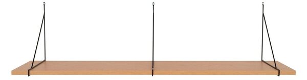 Raft în culoare naturală cu aspect de lemn de frasin 120 cm Chiba – House Nordic
