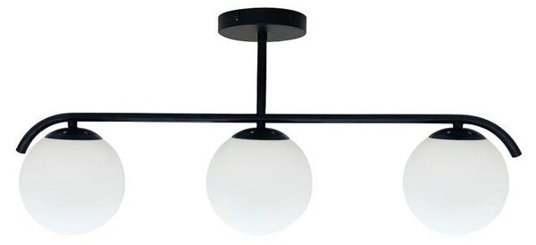 Lustră pe tijă AMADEO 3xE14/40W/230V negru