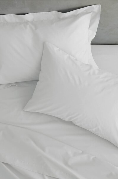 Husă pentru cadru de pat albă din bumbac percale 90x190 cm Easy Iron Percale – Catherine Lansfield