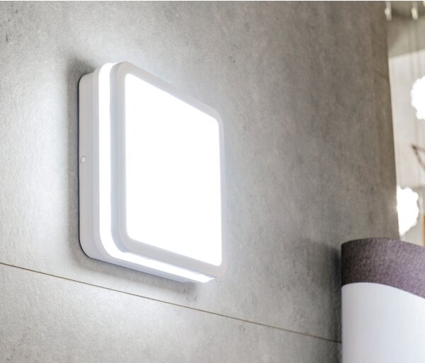 Plafonieră LED de exterior Kanlux 38776 BENO LED/12/18W/230V 3000/3500/4000K IP65 alb
