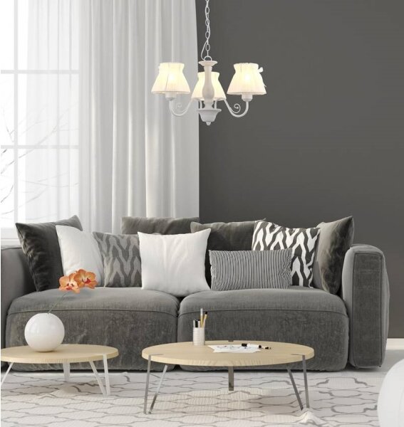 Candelabru pe lanț ZEFIR 3xE27/40W/230V