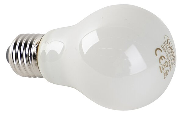 Set de 5 becuri LED cu filament flacără E27 sticlă opala 3W 250lm 2200K