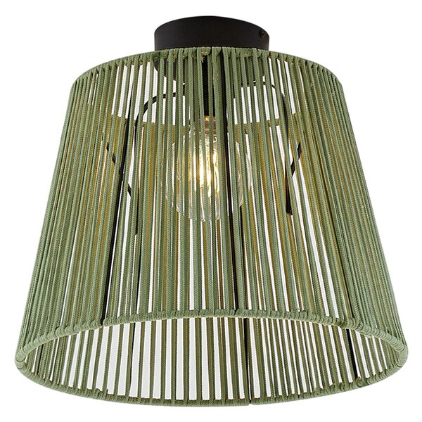 Plafonieră de exterior Japandi cu frânghie verde IP54 - Jayla