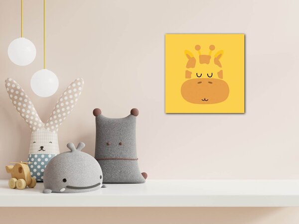 Impresi Obraz Little yellow giraffe - 20 x 20 cm