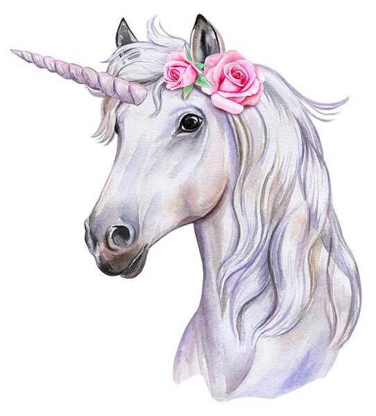 Impresi Autocolant pentru camera copilului Unicorn illustration - 40x43cm
