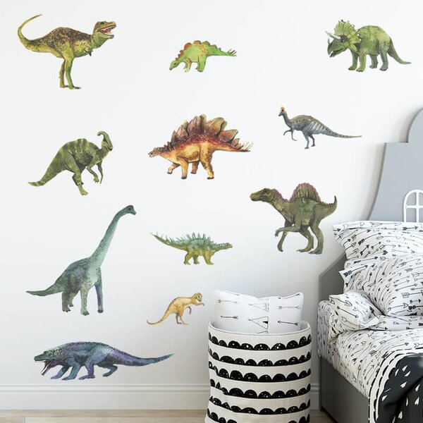 Impresi Autocolant pentru camera copilului Dinosaurs - 60x30 cm