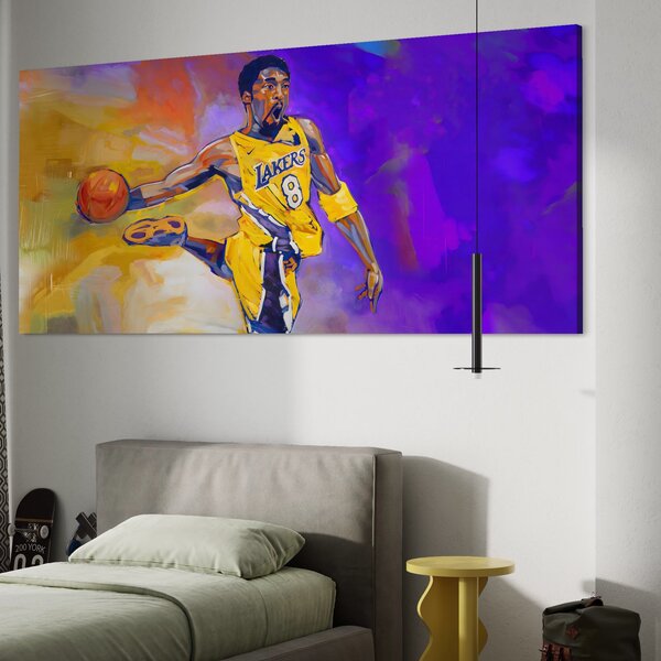 Tablou Canvas Premium LuxCanva® B1052, Kobe Bryant , Camera copii, Lakers, Baschetbalist, American, NBA, Culori Vibrante