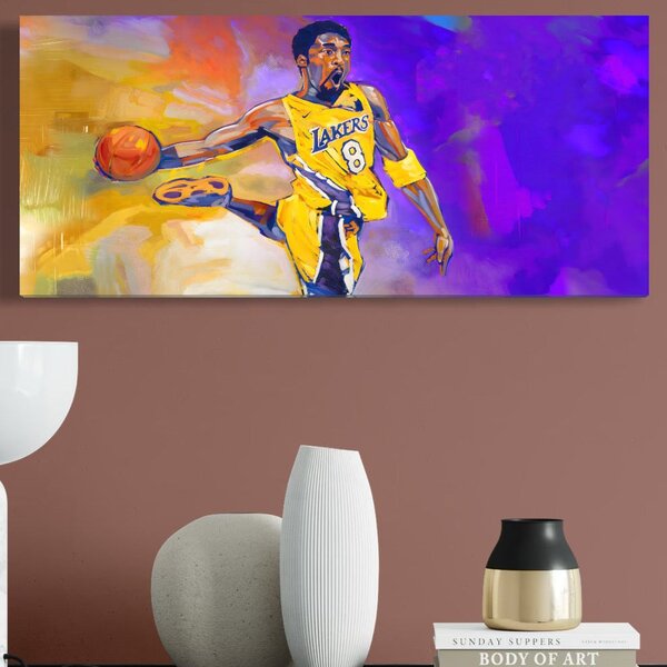 Tablou Canvas Premium LuxCanva® B1052, Kobe Bryant , Camera copii, Lakers, Baschetbalist, American, NBA, Culori Vibrante
