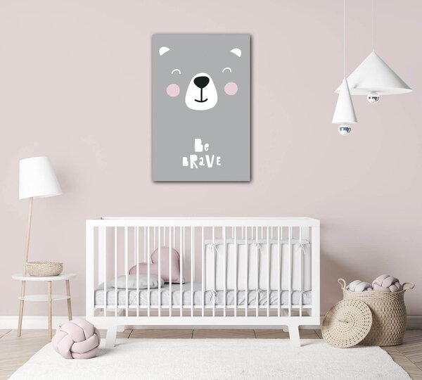 Impresi Obraz Be brave Teddy - 20 x 30 cm