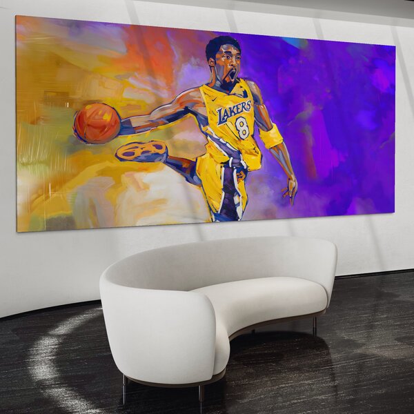 Tablou Canvas Premium LuxCanva® B1052, Kobe Bryant , Camera copii, Lakers, Baschetbalist, American, NBA, Culori Vibrante