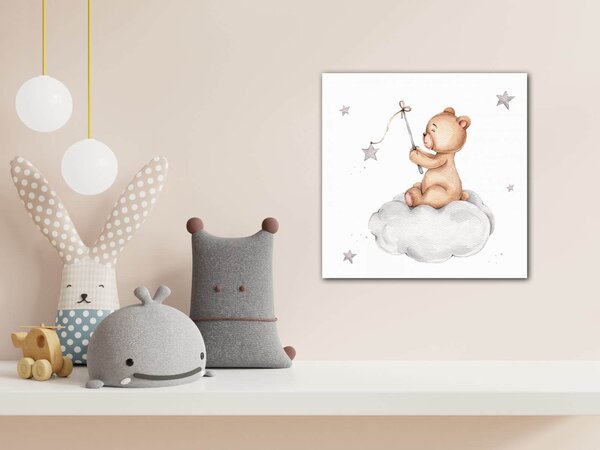 Impresi Obraz Little bear with stars - 20 x 20 cm