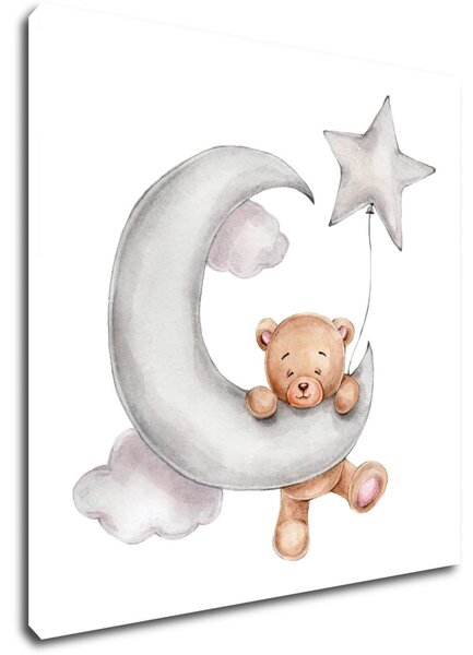 Impresi Obraz Bear and moon - 20 x 20 cm
