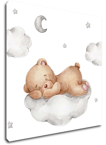 Impresi Obraz Sleepy bear on the cloud - 20 x 20 cm