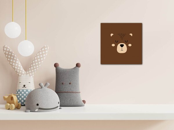 Impresi Obraz Little brown bear - 20 x 20 cm