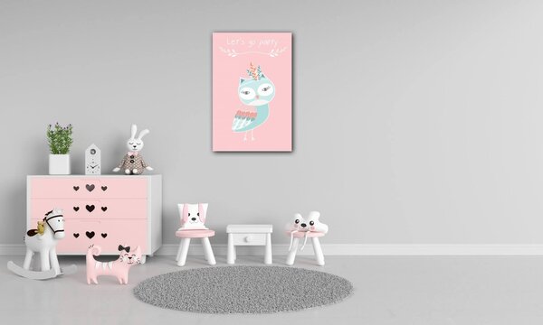 Impresi Obraz Let's go party owl - 20 x 30 cm