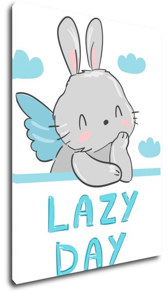 Impresi Obraz Blue and grey bunny - 30 x 40 cm