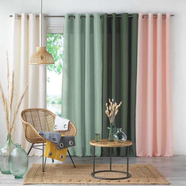 Draperie bej din microfibră 140x280 cm Absolu – douceur d'intérieur
