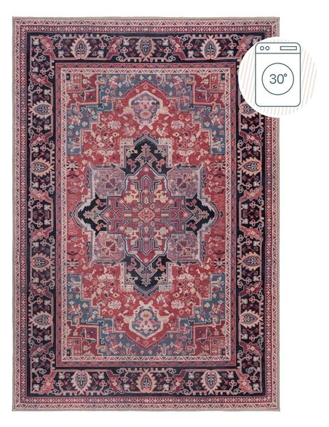 Covor burgundy lavabil din amestec de fibre reciclate 80x150 cm Windsor – Flair Rugs