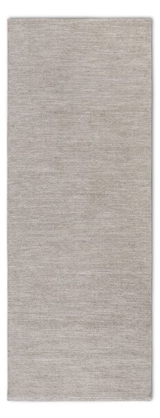 Covor tip traversă bej țesut manual din amestesc de lână 80x200 cm Pradesh Linen White – Elle Decoration