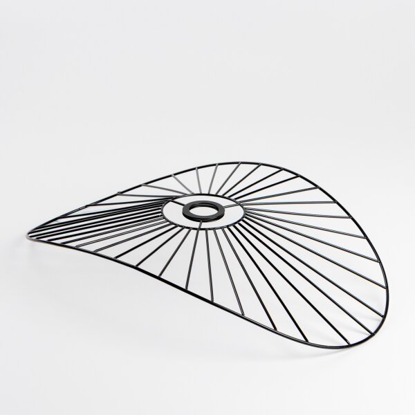 Brilagi - Lustră LED aplicată CERIA WIRE 1xE27/60W/230V 40x56 cm neagră