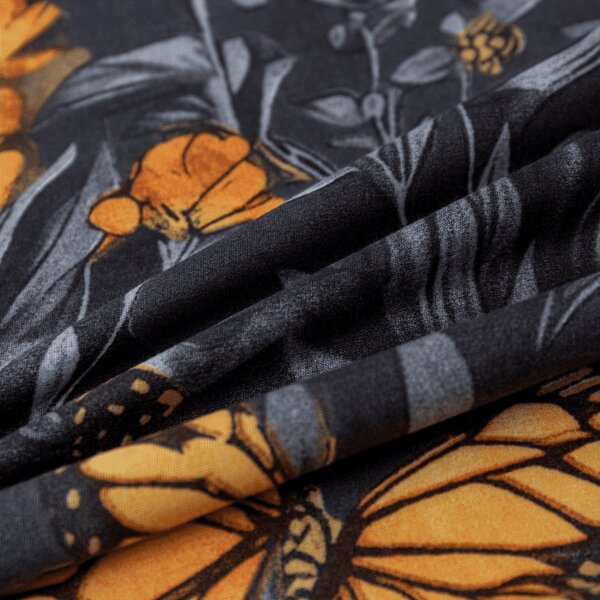 Lenjerie de pat din microfibra BUTTERFLY GARDEN albastru-gri Dimensiune lenjerie de pat: 70 x 90 cm | 140 x 200 cm