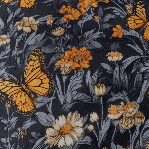 Lenjerie de pat din microfibra BUTTERFLY GARDEN albastru-gri Dimensiune lenjerie de pat: 70 x 90 cm | 140 x 200 cm