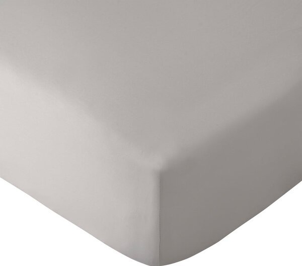 Cearceaf gri cu elastic 90x190 cm So Soft Easy Iron – Catherine Lansfield