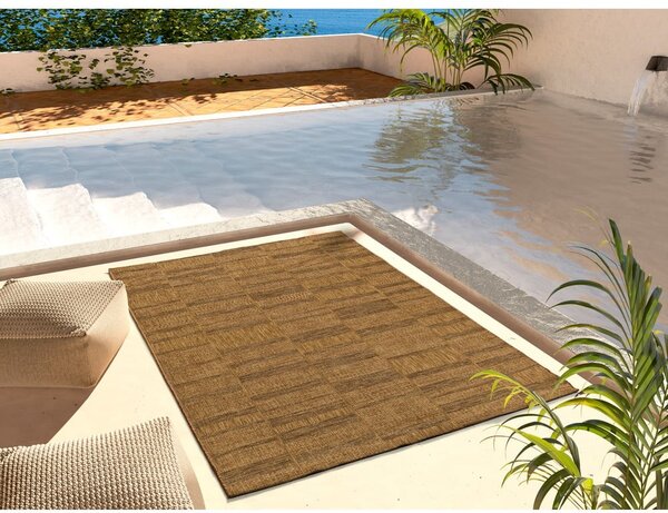 Covor de exterior maro 120x170 cm Guinea Natural – Universal