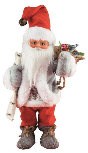 Figurina Mos Craciun ce danseaza si canta, inaltime 30 cm