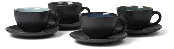 Cești negre/albastru-închis 4 buc. din ceramică 240 ml Gastro Black/Mix – Bitz