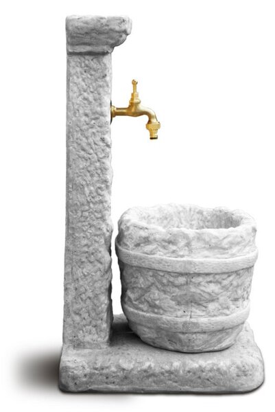 Fântână din beton pentru grădină Enna, gri