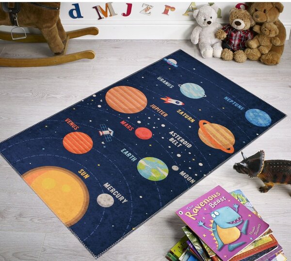 Covor pentru copii 100x160 cm Solar System – Vitaus