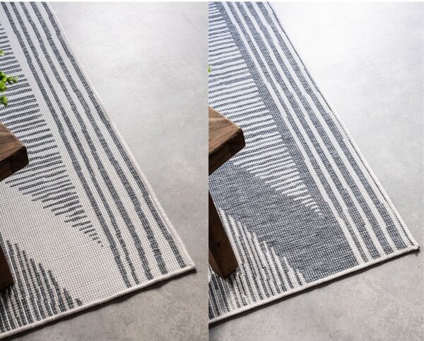 Covor de exterior gri/crem 80x150 cm Gemini – Elle Decoration