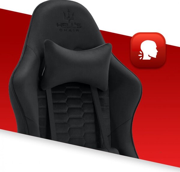 Scaun de gaming HC-1000, negru