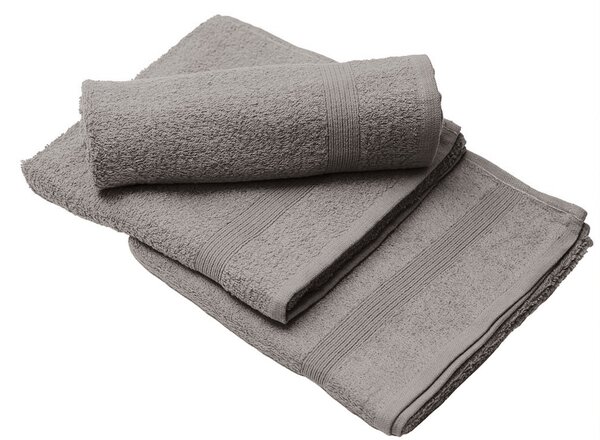 Prosop ELEGANZA 50x100 cm gri inchis, 100% bumbac