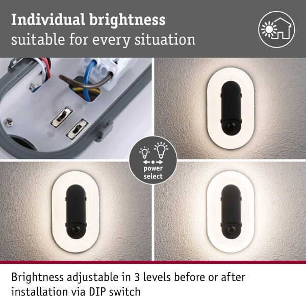 Paulmann 94958 - LED/18,5W IP65 Aplică de perete pentru exterior reglabilă ELUNOR 230V
